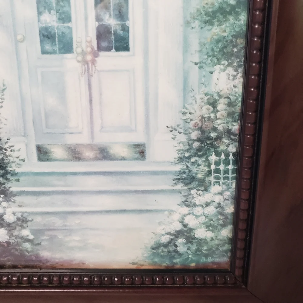 Liberty hall, Thomas Kinkade, Alcott Hill, wooden, picture wall hanging.   108
